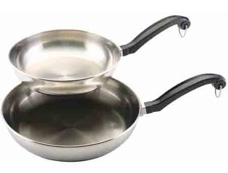 Stainless Steel Twin Pack Skillet Set