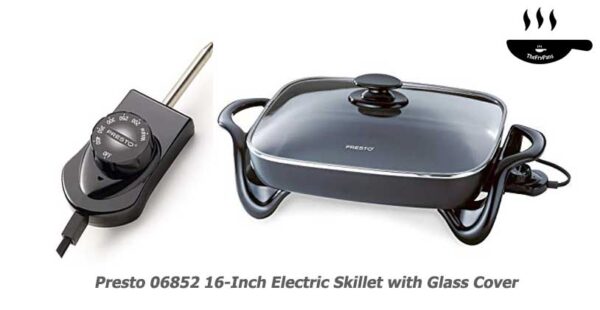 06852 Electric Skillets 16-Inch With Glass Cover