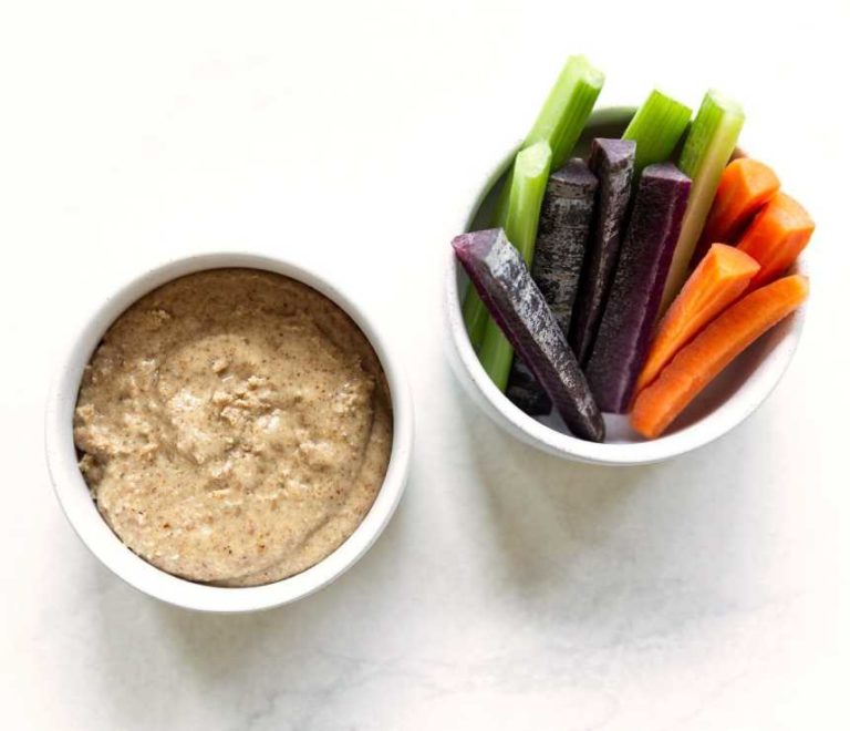VEGGIE STICKS WITH NUT BUTTER TheFryPans