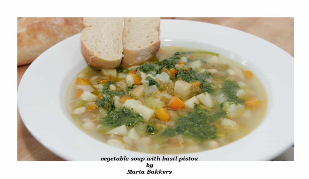 vegetable soup with basil pistou
