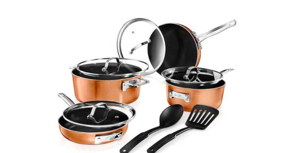 Gotham Steel Copper Cookware Set