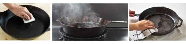 seasoning frying pan