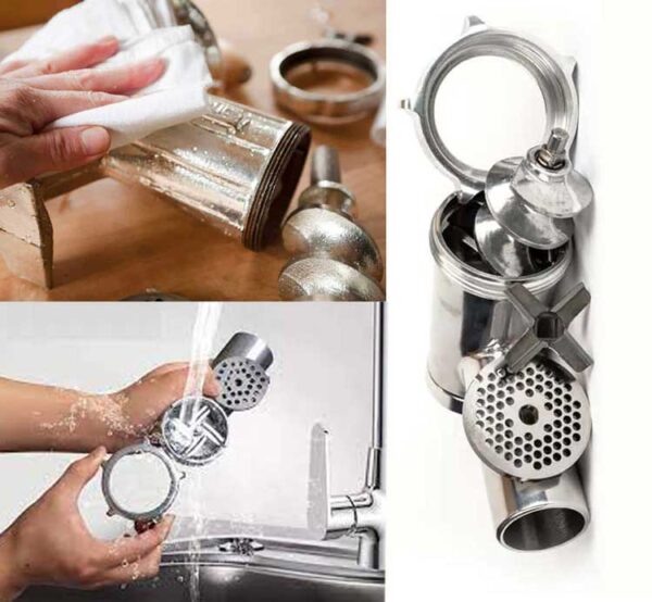 cleaning meat grinder
