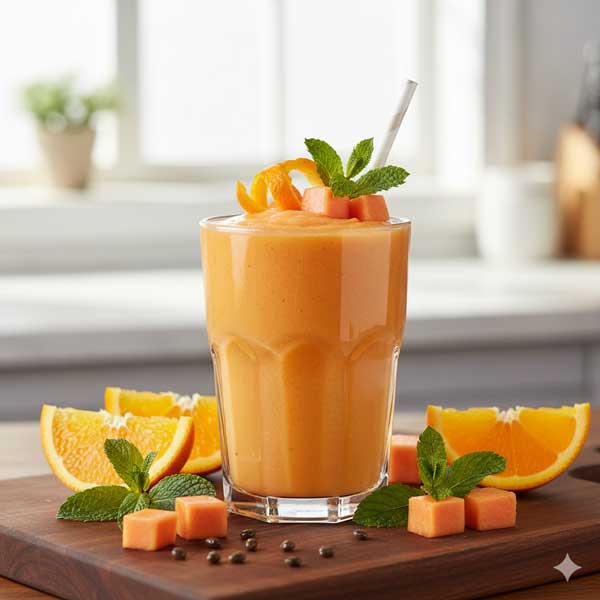 Papaya Orange Smoothie