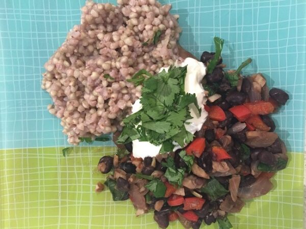 Spanish Black Beans with Buckwheat